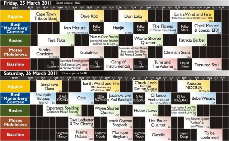 JAZZ FEST PROGRAMME 2011