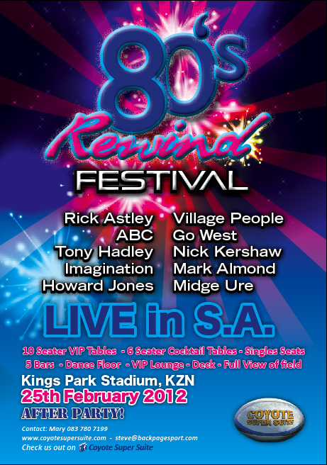 80's Concert in Durban  25 Feb 2012