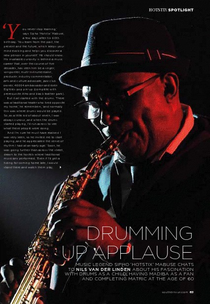 Drumming Up Applause - Southern Sun Magazine, February / March 2012