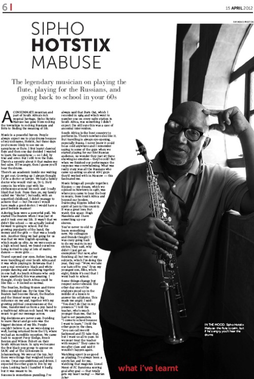 Sunday Times 15 April 2012