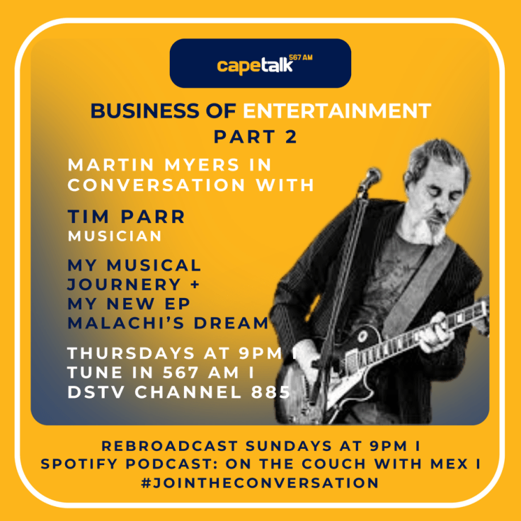 Tim Parr at CapeTalk on the Business of Entertainment Thursday 15th&nbsp;January